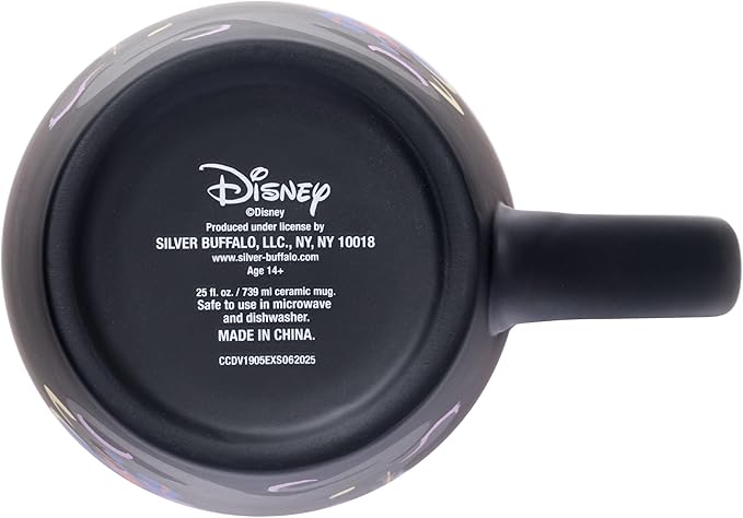 Silver Buffalo Disney Villains Bad Reputation Featuring Maleficent, Ursula, and the Evil Queen Jumbo Ceramic Mug, 25 Ounces