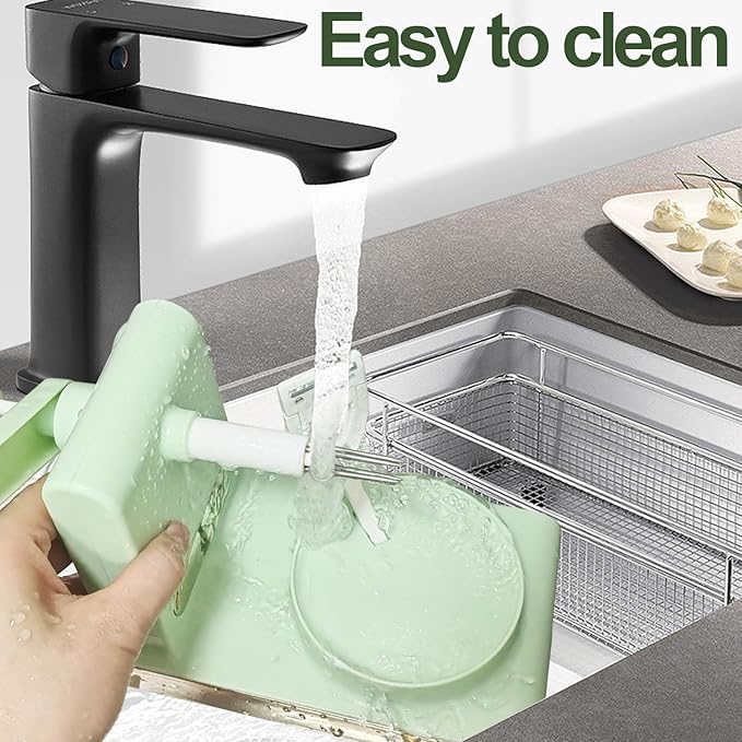 Apple Peeler, Slicer, and Corer Set – 8 Wedges Apple Slicer Corer,Stainless Steel Blades,Effortless Peeling for All Apples & pears (Light green)