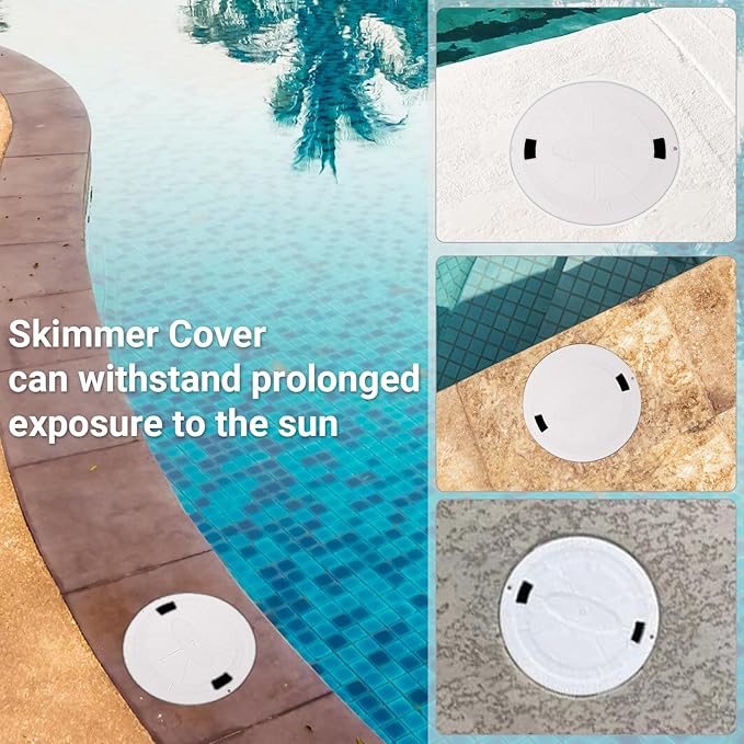 AR-PRO Exact Replacement SPX1070C Skimmer Cover (1-Pack) - 9 7/8" Heavy-Duty Pool Skimmer Lid Cover Compatible with Hayward SP1070, SP1071, and SP10712S Automatic Skimmer Models