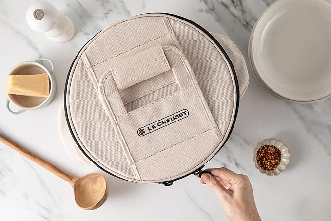 Le Creuset Round Dutch Oven Tote Bag, 15 in., Ecru