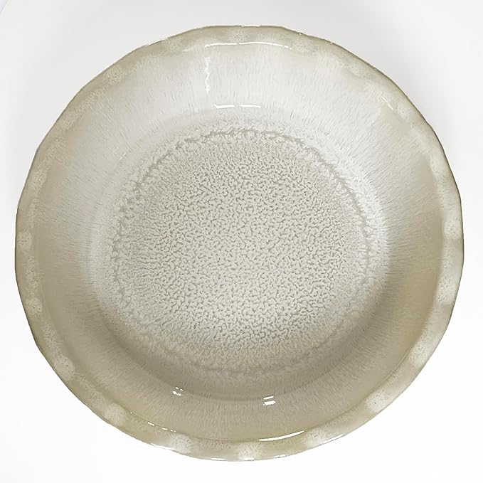 Emile Henry Made In France Limited Edition 175th ANNIVERSARY PIE DISH, PEARL/TAUPE
