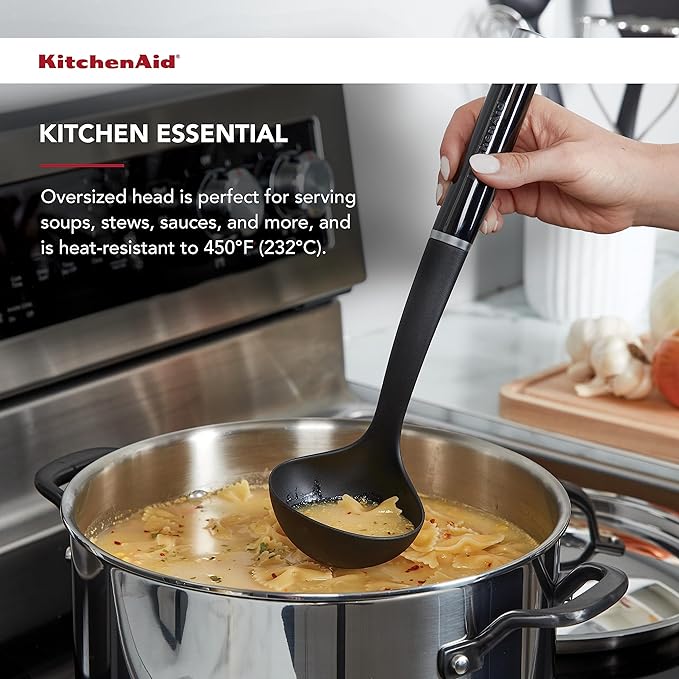 KitchenAid KE006OHOBA Classic Nylon Ladle,(Pack of 12)