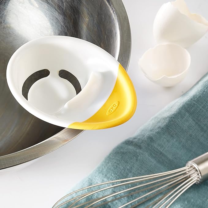 OXO Good Grips 3-in-1 Egg Separator, White/Yellow (Pack of 2)