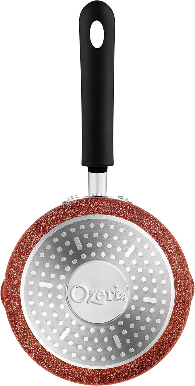 The All-In-One Stone Saucepan and Cooking Pot by Ozeri - 100% APEO, GenX, PFBS, PFOS, PFOA, NMP and NEP-Free German-Made Coating