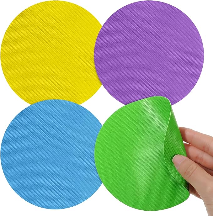 4PCs Rubber Jar Openers, Multi-Function Bottle Opener Gripper Pad for Seniors with Arthritis Weak Hands, Non-Slip Jar Grippers for Easy Opening Jars, Kitchen Easy Top Opener Tool