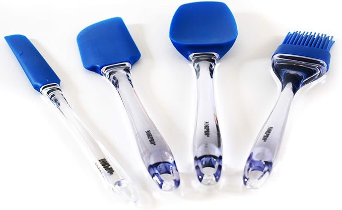 Norpro Silicone Spatula, Medium, Blue, One Size, As Shown