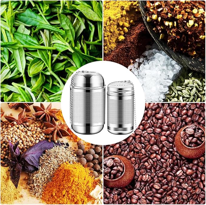 2PCS Stainless Steel Tea Infuser for Loose Tea Extra Fine Mesh Tea Infuser Loose Leaf Tea Steeper 304 Stainless Steel Tea with Heat Proof Handles