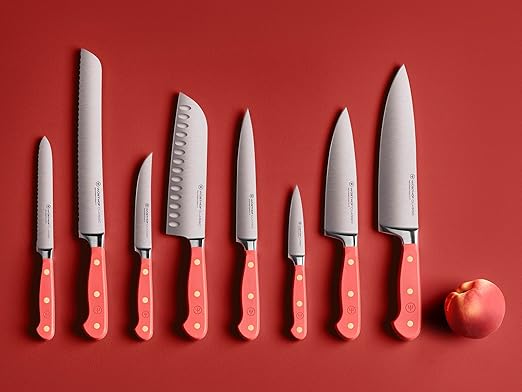 WÜSTHOF Classic Coral Peach 8 Piece Knife Block Set