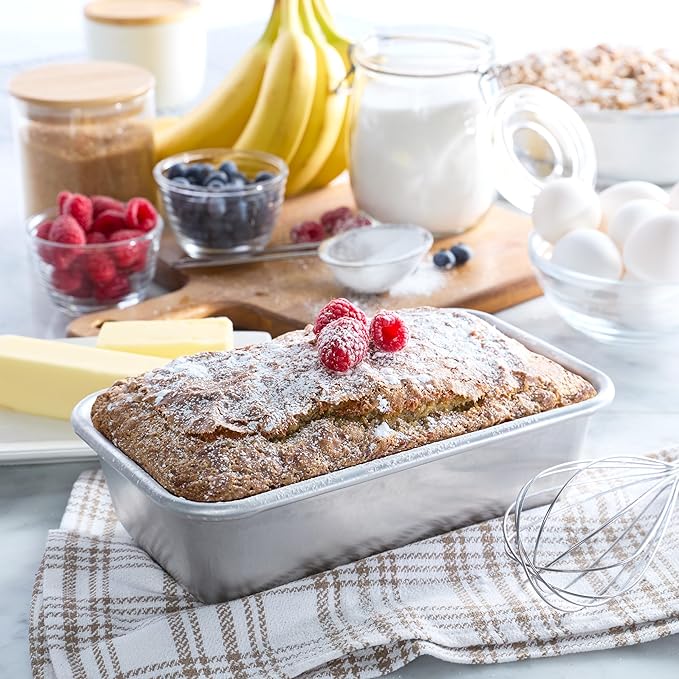Chigcago Metallic Recyled Aluminum 9x5 Loaf Pan, Made With Reycled Aluminum, Perfect For Everyday And Small Batch Baking