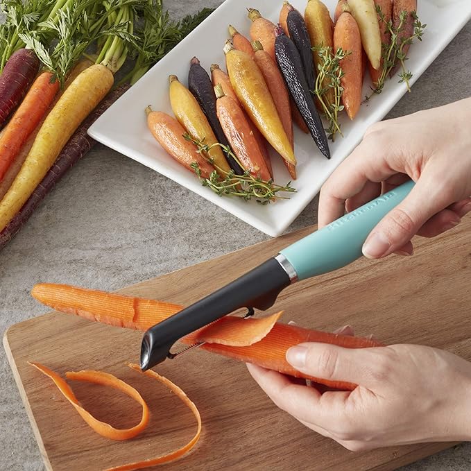 KitchenAid Gourmet Euro Peeler, 8.7-Inch, Aqua Sky