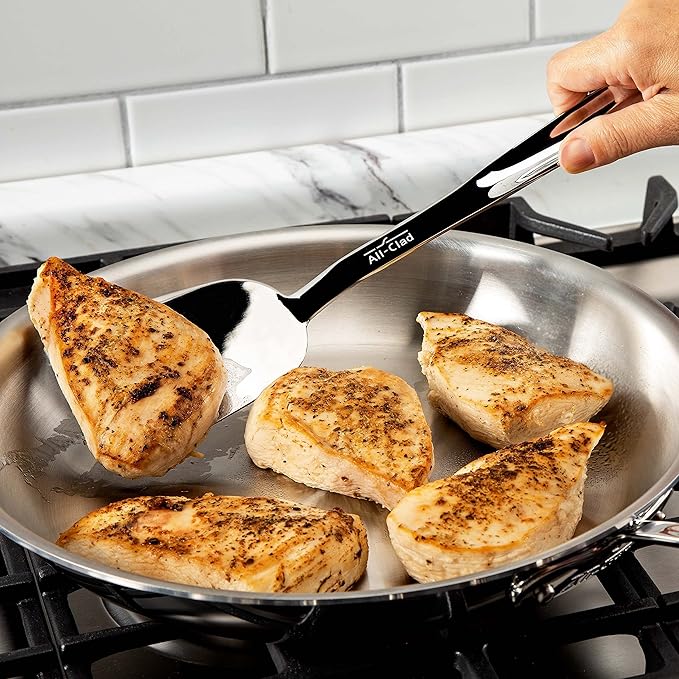 All-Clad Specialty Stainless Steel Kitchen Gadgets Turner Kitchen Tools, Kitchen Hacks Silver