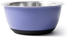 Fox Run Stainless Steel Mixing Bowl, 4.25 Quart Purple Mixing Bowl