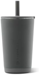 HydroJug Everyday Tumbler 14 oz, Ceramic-Lined Straw Cup, Stone