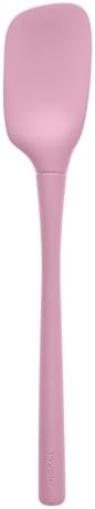 Tovolo Spoon Spatula Spoonula All Silicone Ergonomic Handle Grip, Silicone Scoopula Kitchen Utensil Non Scratch Easy Clean Dishwasher Safe Heat Resistant Flex Core Scoop Spatula, Pink Sorbet