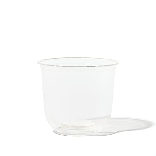 TOSSWARE NATURAL Arc - Plant Based Clear Cold Cups - Plastic Alternative for Parties, Bachelorettes, Weddings - Recyclable - Set of 50, 12oz (Pack of 10)