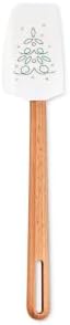 Le CLe Creuset Signature Silicone Medium Spatula, White/Tree Applique