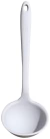 GIR: Get It Right Silicone Soup Ladle - Non-stick Heat Resistant Seamless Kitchen Cooking Serving for Soups, Chili, Sauces, Batter, and More - Ultimate, Studio White