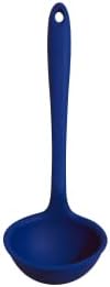 GIR: Get It Right Premium Silicone Ladle Serving Spoon - Non-stick Heat Resistant Seamless Kitchen Ladle for Soups, Stews, Dressings, and More - Ultimate, Navy, 3/4 Cup, (GIRLAU381NVY)