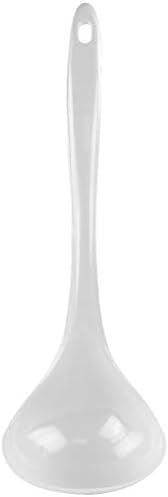 Reston Lloyd Melamine Soup Ladle Kitchen Utensil, Premium Quality Utensil with Heat Resistant Ergonomic Handle, Durable BPA-Free Plastic, 10.5 inch long, 6pc Set, White