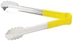 Winco Utility Tong, 12, 1Pc, S/S, Pvc Coated Handle, Color-Coded,Yelow [UTPH-12Y]