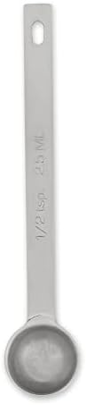 RSVP International Endurance Kitchen Collection Open Stock Measuring Spoon, Stainless Steel, Dishwasher Safe, 0.5-Teaspoon