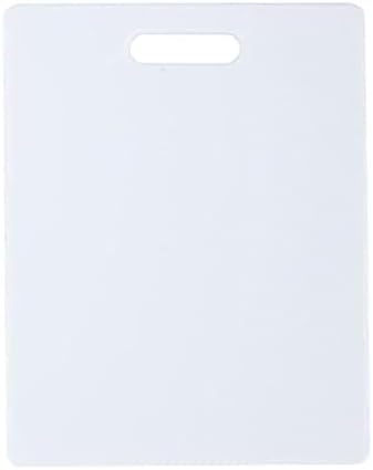 FARBERWARE Reversible Plastic Cutting Board, 8x10 Inch, White, Dishwasher Safe, Non-Porous and Durable for Chopping, Slicing, Prep, Easy to Store