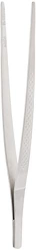 Mercer Culinary 18-8 Stainless Steel Precision Plus Chef Plating Tong, Straight, 6-1/8 Inch