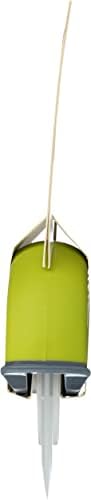 Dexas One-Handed Rolling Pizza Cutter, 4 Inch Wheel, Ergonomic Handheld Pizza Slicer, Green