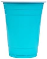 Glad Plastic Party Cups Fun Pack, 4 Colors, 16 Oz, 100 Count, 6-Pack