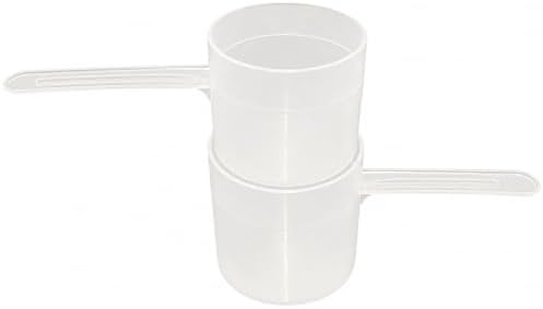 55 mL (55 CC | 1.86 Oz.) Long Handle Plastic Measuring Scoop for Coffee, Protein Powder, Pet Food, Spices, Grains, Dry Goods – Food-Grade BPA-Free (Pack of 2)