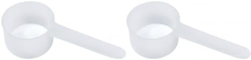 32 mL (32 CC | 1.08 Oz.) Long Handle Plastic Measuring Spoon for Coffee, Protein Powder, Pet Food, Spices, Grains, Dry Goods – Food-Grade BPA-Free (Pack of 2)