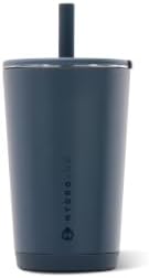 HydroJug Everyday Tumbler 14 oz, Ceramic-Lined Straw Cup, Cascade
