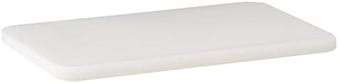 Winco 6" x 10" White Heavy-Duty Plastic Cutting Board (Set of 20)