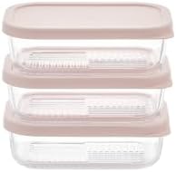 Glass Food Storage Containers with Lids — 6 Piece — 17.6 oz Glass with BPA-Free Leak Resistant Stackable Lids — Microwave, Oven & Dishwasher Safe — Ideal for Meal Prep & More - Berry Blush