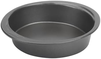 GoodCook Everyday Mini Round Cake Pan Heavy Duty Construction with Metal Utensil Safe Nonstick, 6-Inch, Gray