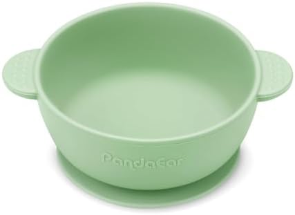 PandaEar 3 Pack Baby Bowls with Suction, Stay Put Silicone Food Bowl