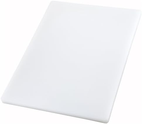 Winco 18" x 24" White Heavy-Duty Plastic Cutting Board (Set of 4)