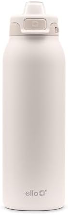 Ello Pop & Fill Insulated Stainless Steel Water Bottle with Quick Fill Lid, Leakproof Locking, Sip or Chug Spout, BPA-Free, Double Wall Vacuum Insulated for Sports, Travel & School- 22oz / 32oz / 40oz