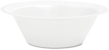 Dart 12BWWCR 10-12 oz White Unlaminated Foam Bowl (Case of 1000)