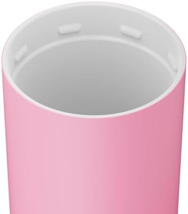 BrüMate Strova 18oz 100% Leakproof Insulated Coffee Mug | Ceramic-Lined Interior | Built-In Silicone Sleeve for Travel | Locking Flip Lid (Primrose)