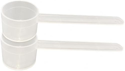 25 mL (5 Teaspoon) Long Handle Plastic Measuring Spoon for Coffee, Protein Powder, Pet Food, Spices, Grains, Dry Goods – Food-Grade BPA-Free (Pack of 2)