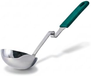 Souper Cubes Soup Ladle Stainless Steel with Silicone Grip & Pot Hook, Kale