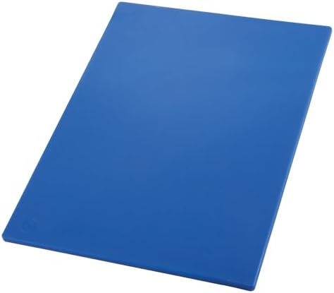 Winco 15" x 20" Blue Heavy-Duty Plastic Cutting Board (Set of 6)