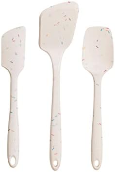 GIR: Get It Right 3-Piece Ultimate Silicone Kitchen Utensils Set - Spatula, Flip & Spoonula - Non toxic Cooking Utensils for Nonstick Cookware, Cooking and Baking - Sprinkles