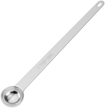 1PCS 1TSP(5ml) Extra Long Handle Measuring Spoon, 18/8 Stainless Steel