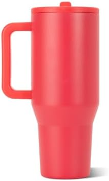 HydroJug Traveler 40oz, Insulated Tumbler with Handle & Straw, Fruit Punch