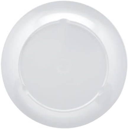 Amazon Basics Melamine Dinner Plates for Restaurants and Home, Dishwasher Safe, BPA Free, Break and Crack Resistant, 10.5", White, 6-Piece Set