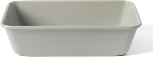 Martha Stewart Carbon Steel Nonstick 9 Inch Loaf Pan | Cool Gray | Deep Shape | Warp-Resistant | Pack of 6