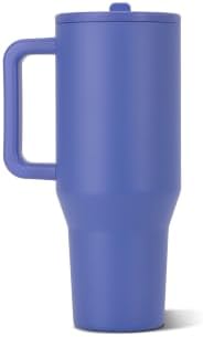 HydroJug Traveler 32oz, Insulated Tumbler with Handle & Straw, Berry Pop
