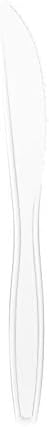 Glad Clear Disposable Cutlery Set with Heavy Duty Plastic Forks, Knives, and Spoons, Reusable Dishwasher Safe Plastic Utensils for Parties and Everyday Use, 24 Count (Pack of 3)